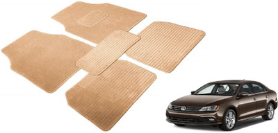 Auto Hub Fabric Standard Mat For  Volkswagen Jetta(Beige)