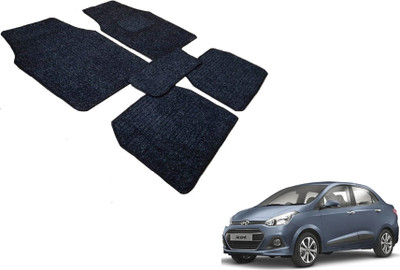 Auto Hub Fabric Standard Mat For  Hyundai Xcent(Black)