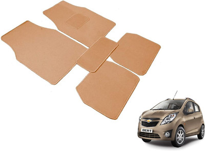 MOCKHE Fabric Standard Mat For  Chevrolet Beat(Beige)