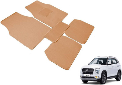 Auto Hub Fabric Standard Mat For  Hyundai Creta(Beige)