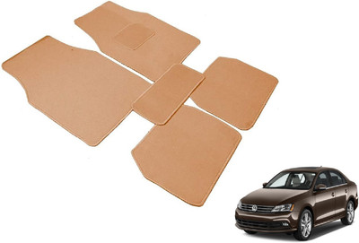 Auto Hub Fabric Standard Mat For  Volkswagen Jetta(Beige)