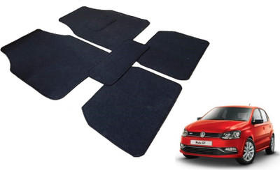 MOCKHE Fabric Standard Mat For  Volkswagen Polo GT(Black)
