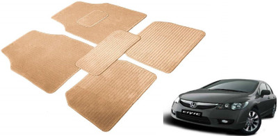 MOCKHE Fabric Standard Mat For  Honda Civic(Beige)