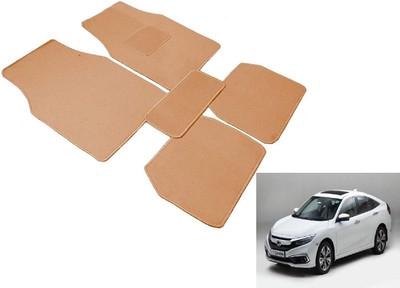 Auto Hub Fabric Standard Mat For  Honda Civic(Beige)
