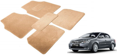 MOCKHE Fabric Standard Mat For  Toyota Etios(Beige)