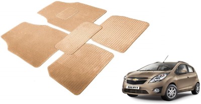 Auto Hub Fabric Standard Mat For  Chevrolet Beat(Beige)