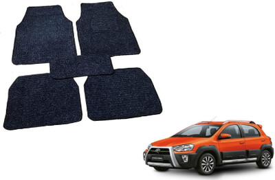 MOCKHE Fabric Standard Mat For  Toyota Etios Cross(Black)