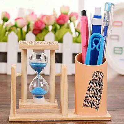 INDIAN WOOD ARTS 1 Compartments WOODEN wooden pen stand(Brown)