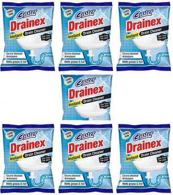 caster drainex C00007 Crystal Drain Opener(280 g, Pack of 7)