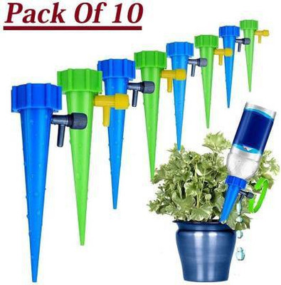 KeepCart Automatic Drip Irrigation spike for Garden Plants with Slow Release Control Valve Switch drip Irrigation System self Watering Device for Plants Watering Spikes for indoor and outdoor(Pack OF 10) Drip Irrigation Kit