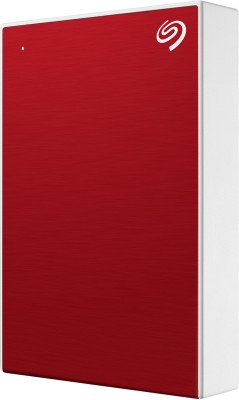 Seagate One Touch with Password Protection for Windows & Mac with 3 years Data Recovery Services - Portable 5 TB External Hard Disk Drive (HDD)(Red)