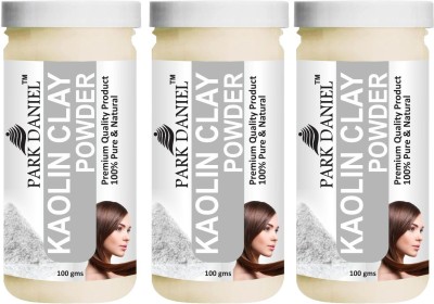 PARK DANIEL Premium Kaoin Clay Powder - For Face Pack And Hair Pack Combo Pack 3 bottles of 100 gms(300 g)