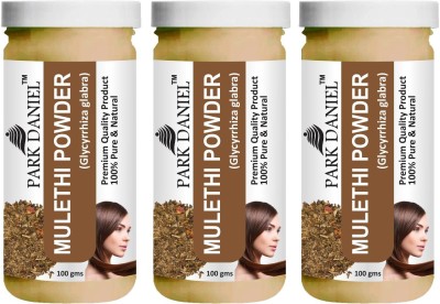 PARK DANIEL Premium Mulethi Powder - For Skin and Hair Combo Pack 3 bottles of 100 gms(300 gms)(300 g)