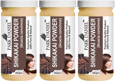 PARK DANIEL Premium Shikakai Powder - Natural Hair Cleanser Combo Pack 3 bottles of 100 gms(300 gms)(300 g)