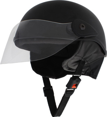 Sage Square Multi-Purpose Half Helmet Motorsports Helmet(Black Matte)