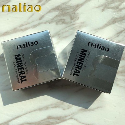 maliao Light Crystal Miniral Loose Face Concealer/Highlighter Powder With Puff Applicater For Matt Makeup 20 Gm (White Ivory) Highlighter(White)
