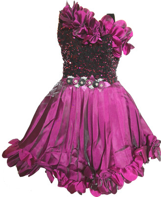 kids fashion hub Baby Girls Midi/Knee Length Festive/Wedding Dress(Pink, Sleeveless)