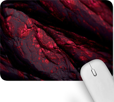 Artich Soft Non-Slip Multi-Use Mouse Pad Red Stone Non Slip Base Mousepad(Red, Black)