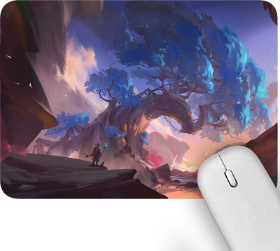 Artich Waterproof Mouse Pad | Anti-Skid | Gaming & Office (The World Tree) Non Slip Base Mousepad(Multicolor)