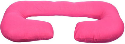 Jaipurlinen Microfibre Body Pillow Pack of 1 Solid(Pink)
