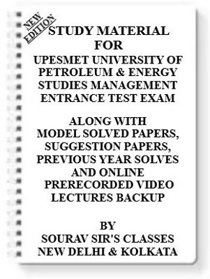 Study Material For Upesmet University Of Petroleum & Energy Studies Management Entrance Test Exam [set Of 7 Books] With Model Question Papers + Topicwise Analysis + Mcq Questions(Spiral, SOURAV SIR)