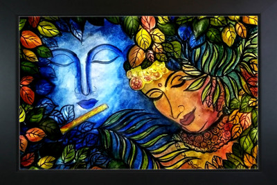 RV SALES Radha Krishna photo frame Religious Frame