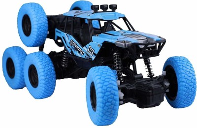 Amaflip 8 Wheeler Rock Crawler RC 8 Wheel Car Monster Truck Car 1:18 Scale Toys for 3+ Years Old Kids Boys(Blue, Black)