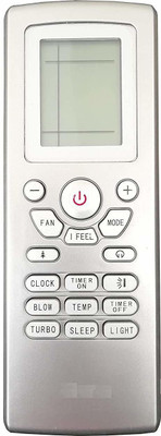 Nij Ac Remote Compatible for  No.176 Ac Remote Control GREE Remote Controller(Silver)