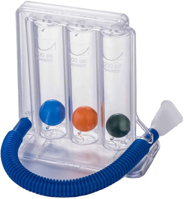 SMIC Respirometer 3 Ball Deep Breathing Lung Exerciser Respiratory Exerciser Spirometer For All BREATHING EXERCISE Respiratory Exerciser(Pack of 1)