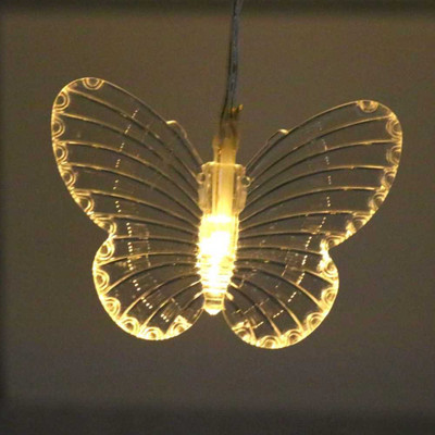 Meneon 16 LEDs 3 m Gold Steady Butterfly Rice Lights(Pack of 1)