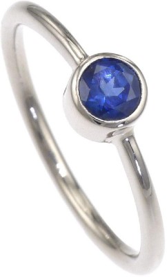 RATAN BAZAAR Blue Sapphire Ring Natural Stone Neelam Certified and Astrological For Girl & Women Stone Sapphire Silver Plated Ring