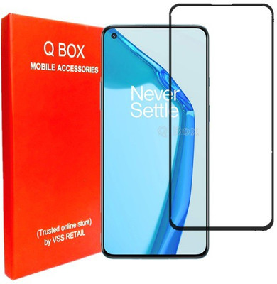 Q Box Edge To Edge Tempered Glass for Oneplus 9R(Pack of 1)