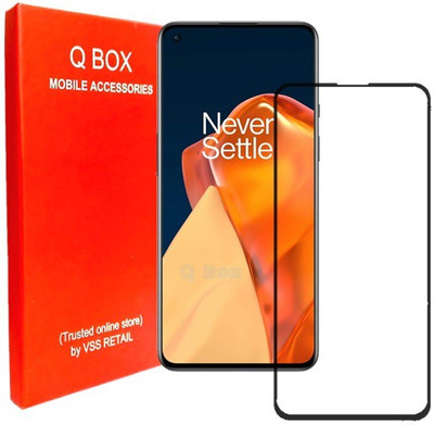 Q Box Edge To Edge Tempered Glass for Oneplus 9RT(Pack of 1)