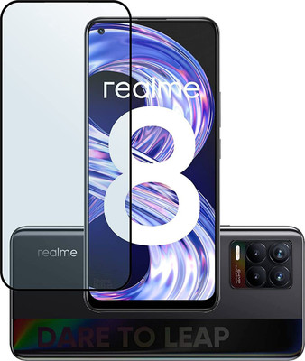 Rathote Collection Edge To Edge Tempered Glass for Realme 8(Pack of 1)