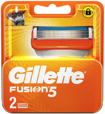 3% OFF on GILLETTE Fusion Shaving 5-Bladed Cartridges(Pack of 2)