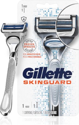 GILLETTE Skinguard Men's Razor - Minimum Contact on Skin Precision Trimmer for Beard Styling