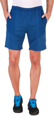 NIVIA Solid Men Blue Sports Shorts