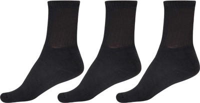 VAPINDIA Men Solid Mid-Calf/Crew(Pack of 3)