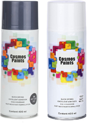 Cosmos Paints White Spray Paint 400 ml(Pack of 2)