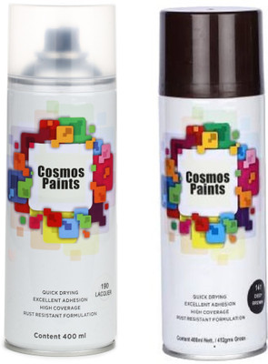 Cosmos Paints Brown Spray Paint 400 ml(Pack of 2)
