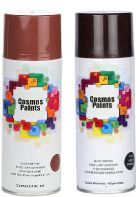 Cosmos Paints Brown Spray Paint 400 ml(Pack of 2)