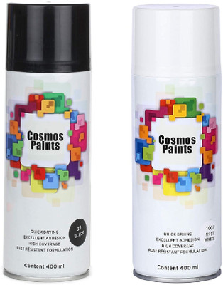 Cosmos Paints White Spray Paint 400 ml(Pack of 2)