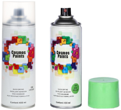 Cosmos Paints Green Spray Paint 400 ml(Pack of 2)