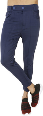 SILK EXPORT Solid Men Blue Track Pants