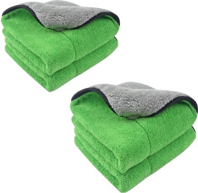 Auto Hub Microfiber Vehicle Washing  Cloth(Pack Of 4, 800 GSM)