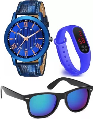 DKERAOD D+16 Best Fashion Combo Watch Cap And Sunglasses Analog Watch  - For Boys