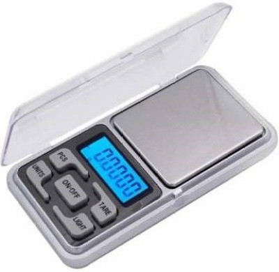 Velish Digital Pocket Weight Scale Jewellery , Gold, Silver, Platinum Weighing Mini Machine with Auto Calibration, Tare Full Capacity, Operational Temp 10-30 Degree (200/0.01 g) Weighing Scale (Silver) Weighing Scale (Silver) Weighing Scale(Silver)