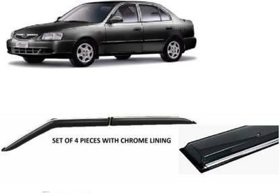 CARSHADE For Non-convertibles Front, Rear Wind Deflector(Tinted Hyundai Accent)