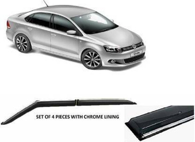 CARSHADE For Non-convertibles Front, Rear Wind Deflector(Tinted Volkswagen Vento)