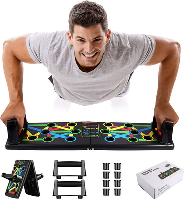 Gney Portable Push Up Board System, 14-in-1 Body Building Exercise Push-up Bar(Multicolor)